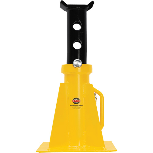 Support de v&eacute;rin &agrave; goupille, Tige verrouillable, Capacit&eacute; de 25 tonnes, 15-3/4" - 26-3/4" h Superchem Industries