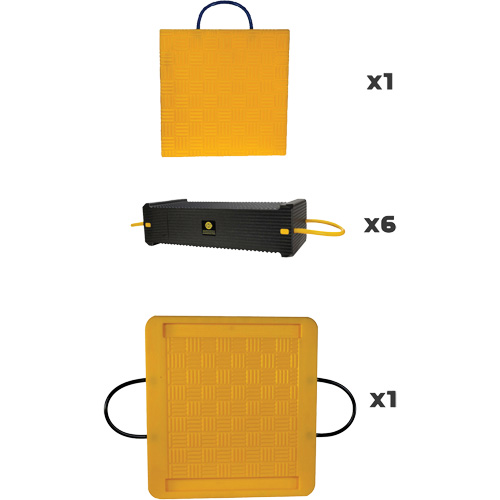 Ensemble de syst&egrave;me de sout&egrave;nement en composite CribLok 8 mcx Superchem Industries