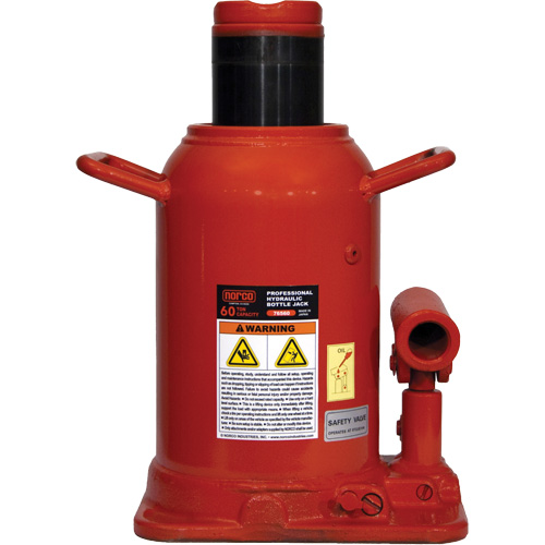 Cric-bouteille professionnel, 60 tonne(s), 18-11/16" Hauteur &eacute;lev&eacute;e Superchem Industries