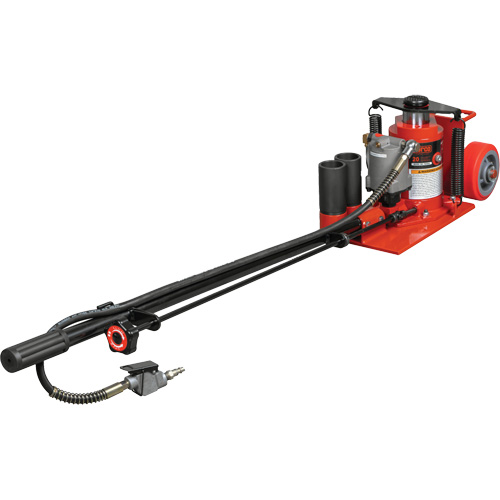 Cric au sol &agrave; faible hauteur, 20 tonne(s) Capacit&eacute;, 8-5/8 Abaiss&eacute;e, 22-3/4" &eacute;lev&eacute;e, Air comprim&eacute;/hydraulique Superchem Industries