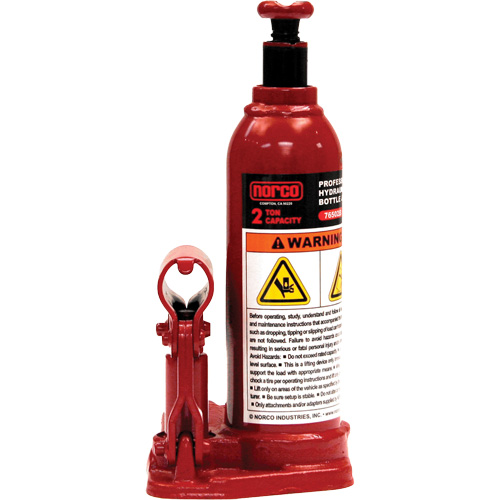 Professional Hydraulic Bottle Jack, 2 Ton(s), 14-1/2" Raised Height Superchem Industries