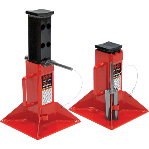 Jack Stand, Locking Pin, 25 tons Capacity, 12" - 20" H Superchem Industries