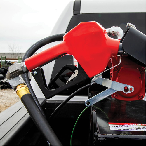 Pistolet de distribution automatique rouge pour essence Superchem Industries