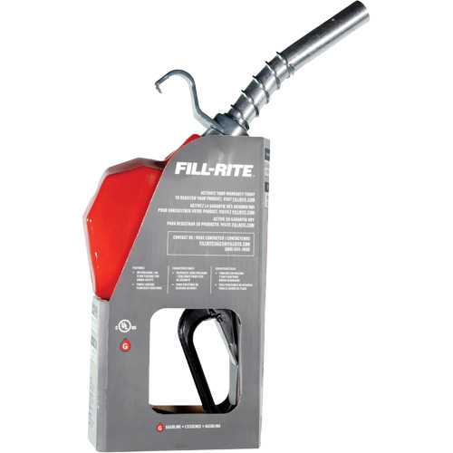 Pistolet de distribution automatique rouge pour essence Superchem Industries