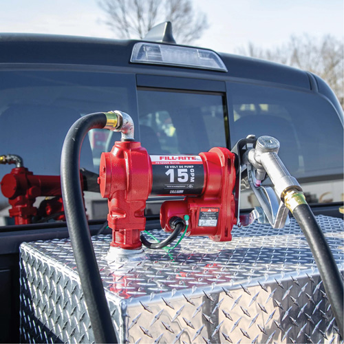 12V DC Fuel Transfer Pump with Nozzle Superchem Industries