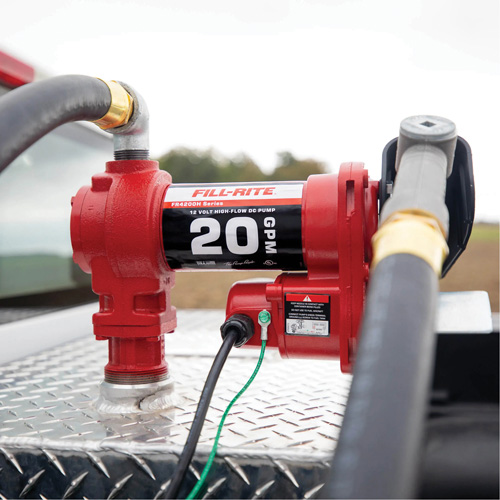 12V DC Fuel Transfer Pump with Nozzle Superchem Industries