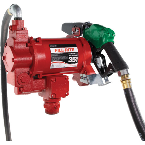 Pompe de transfert de carburant 115/230 V c. a. avec pistolet Superchem Industries