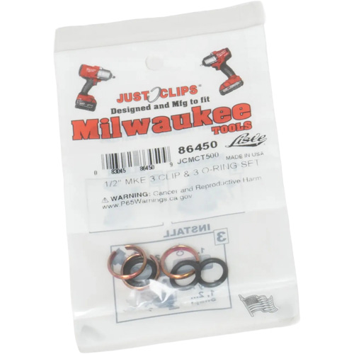 Jeu de clips et joints toriques de 1/2 po pour Milwaukee Superchem Industries