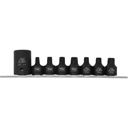 Pickup Truck Bed Bolt Socket/Bit Set, 8 Pieces, 1/2"/3/8" Drive Size Superchem Industries