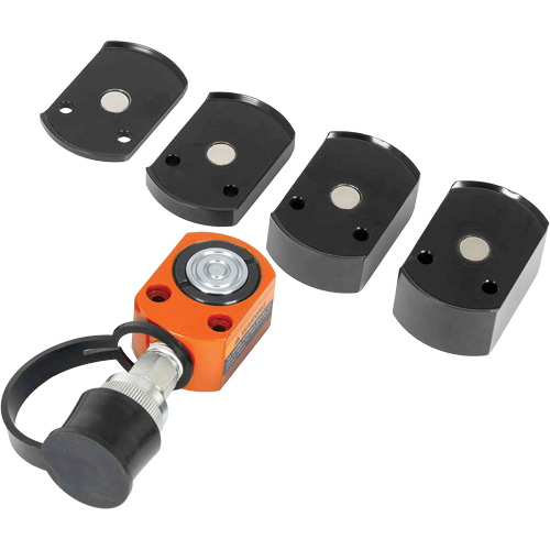 Trousse de v&eacute;rin &agrave; profil plat avec adaptateurs, Course de 0,24", Capacit&eacute; de 5 tonne(s), 10 000 PSI Superchem Industries