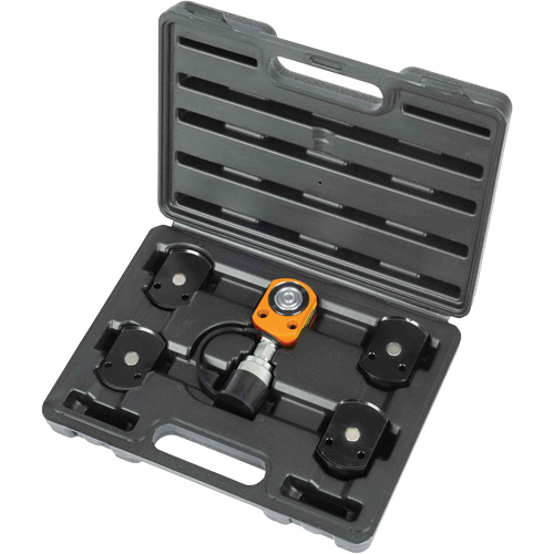 Trousse de v&eacute;rin &agrave; profil plat avec adaptateurs, Course de 0,24", Capacit&eacute; de 5 tonne(s), 10 000 PSI Superchem Industries