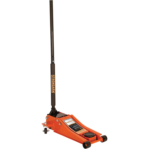 Cric de service &agrave; profil bas avec chandelles de s&eacute;curit&eacute;, 3 tonne(s) Capacit&eacute;, 2-19/20" Abaiss&eacute;e, 19-9/10" &eacute;lev&eacute;e, Hydraulique &agrave; main Superchem Industries