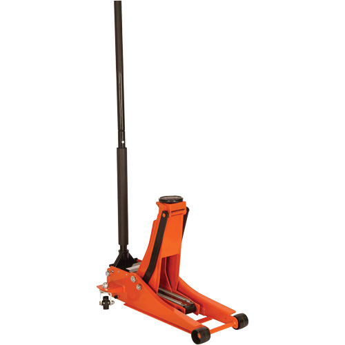 Cric de service &agrave; profil bas avec chandelles de s&eacute;curit&eacute;, 3 tonne(s) Capacit&eacute;, 2-19/20" Abaiss&eacute;e, 19-9/10" &eacute;lev&eacute;e, Hydraulique &agrave; main Superchem Industries