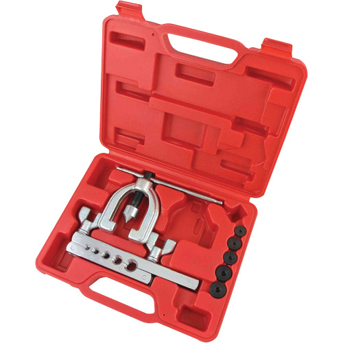 Trousse d'outils d'&eacute;vasement double SAE de 7 morceaux avec coffret moul&eacute; par soufflage Superchem Industries
