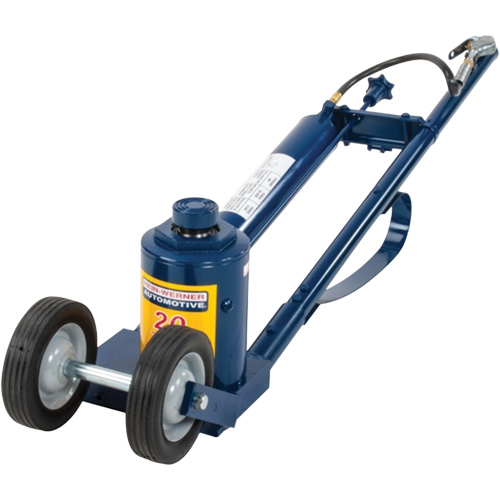 Air-Actuated Truck Jack, 20 Ton(s) Capacity, 9-1/2" Lowered, 17-1/2" Raised, Air Hydraulic Superchem Industries