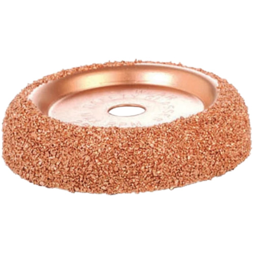 Roue de tamponnage et d'abrasion en carbure de tungst&egrave;ne pour tampon de pneu &agrave; basse vitesse, Diam&egrave;tre 2-3/5", 4,5" lo, 4" la, Hauteur 1,1" Superchem Industries