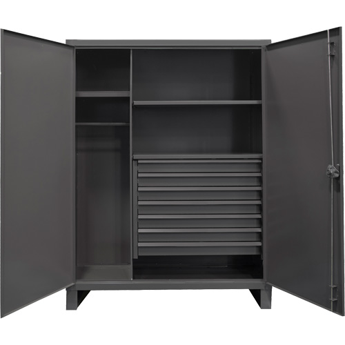 Vestiaire tr&egrave;s robuste, Acier, 48" la x 24" p x 78" h, Gris Superchem Industries