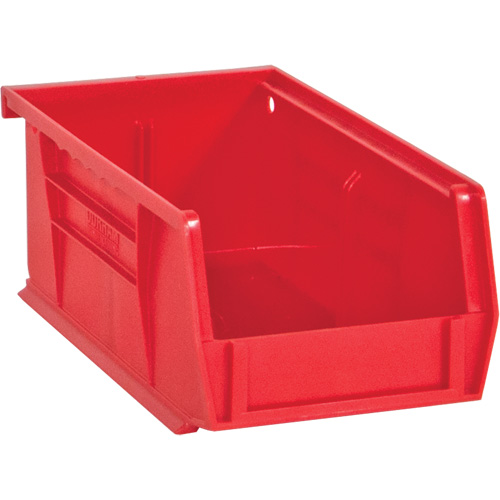 Hook-On Bins, 4" W x 3" H x 7" D, Red, 10 lbs. Capacity Superchem Industries