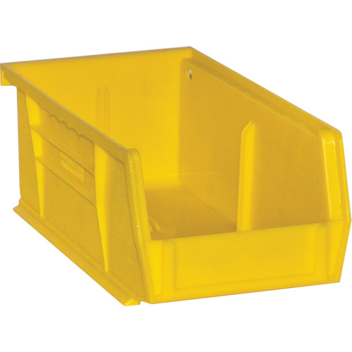 Bacs Hook-On Bins, 4" la x 3" H x 7" p, Jaune, Capacit&eacute; 10 lb Superchem Industries