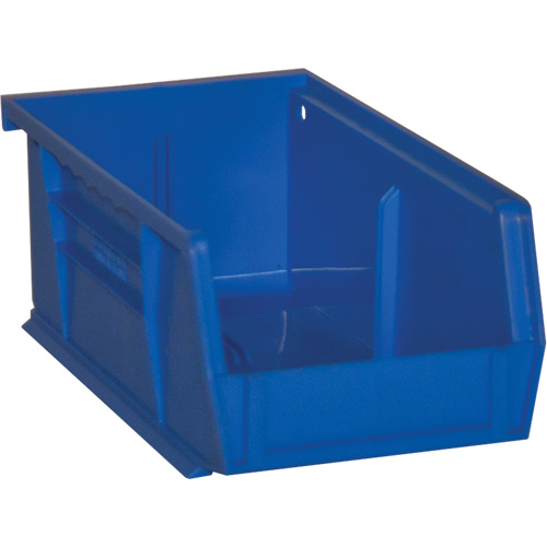 Hook-On Bins, 4" W x 3" H x 7" D, Blue, 10 lbs. Capacity Superchem Industries