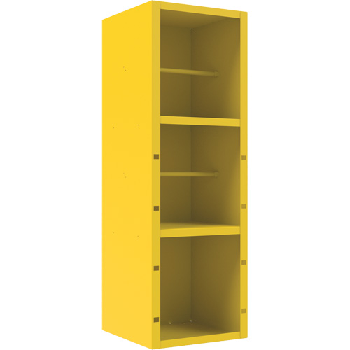 Spill Control Cabinet, 1 Shelves, 72" H x 24" W x 24" D, Steel, Yellow Superchem Industries