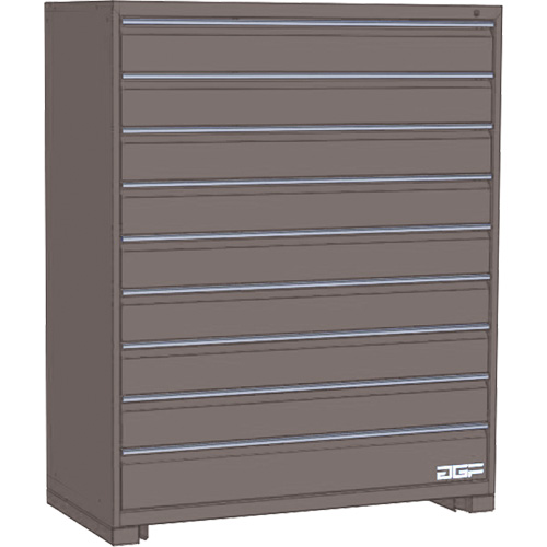 Armoire &agrave; tiroirs modulaire, 9 tiroirs, 30" la x 24" p x 60" h, Gris Superchem Industries