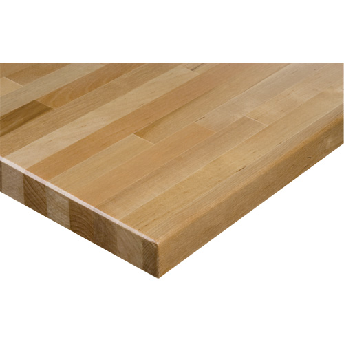 Dessus d'&eacute;tabli en bois dur, 48" la x 24" p, Bordure Carr&eacute;e, &eacute;paisseur 1-1/4" Superchem Industries