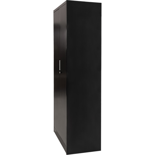 Combination Storage Cabinet, 36" W x 18" D x 72" H, Black Superchem Industries
