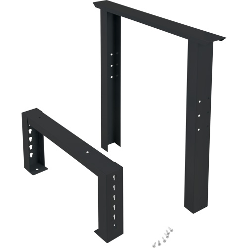 Pattes d'&eacute;tabli pour service industriel, Acier, 24" p x 34" h, Simple Superchem Industries
