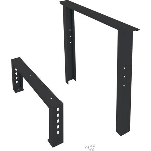 Pattes d'&eacute;tabli pour service industriel, Acier, 30" p x 34" h, Simple Superchem Industries
