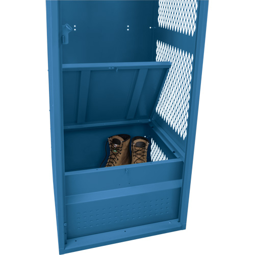 Casier pour &eacute;quipement, Acier, 24" la x 18" p x 72" h, Bleu fonc&eacute; Superchem Industries