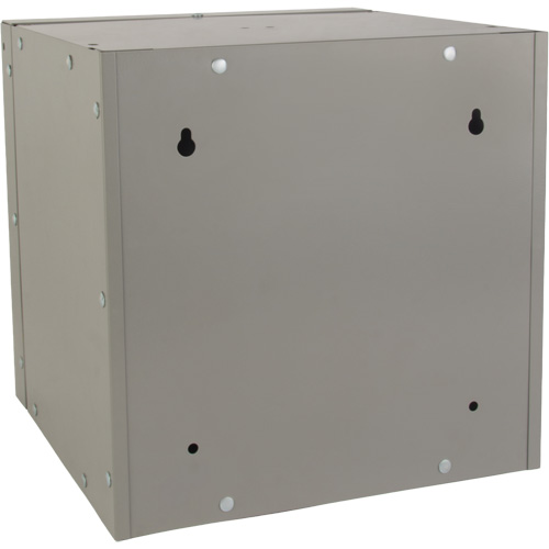 Stackable Cube Locker, 12" x 12" x 12", Steel, Grey, Knocked Down Superchem Industries