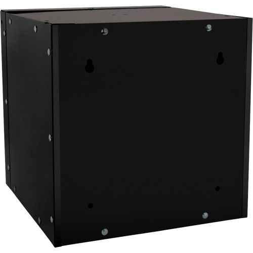 Stackable Cube Locker, 12" x 12" x 12", Steel, Black, Knocked Down Superchem Industries