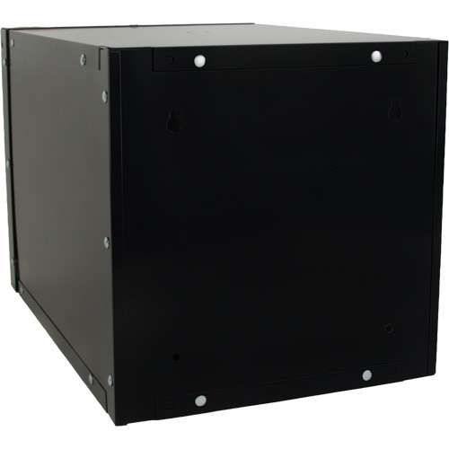 Stackable Cube Locker, 12" x 18" x 12", Steel, Black, Knocked Down Superchem Industries