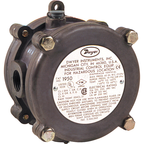 CONTACT PRESSION DIFFER..4/1.6"WC,ANTIDE,INUTILI Superchem Industries