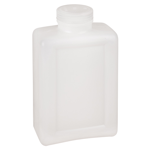 Easy-Grip Space-Saver Bottles, Rectangular, 64 oz., Plastic Superchem Industries