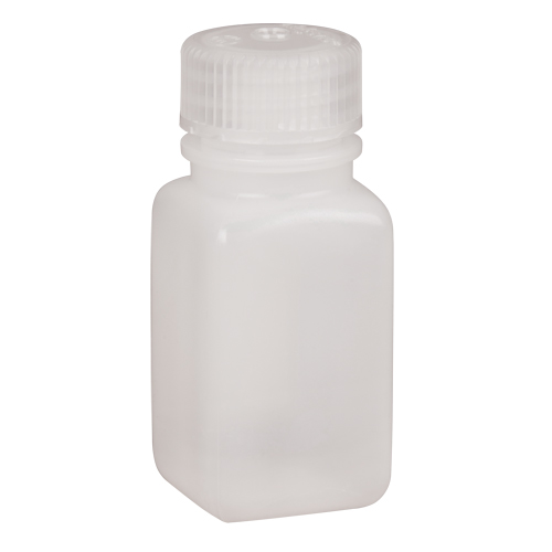 Easy-Grip Space-Saver Bottles, Square, 2 oz., Plastic Superchem Industries