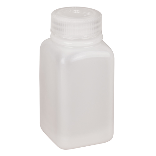 Easy-Grip Space-Saver Bottles, Square, 6 oz., Plastic Superchem Industries