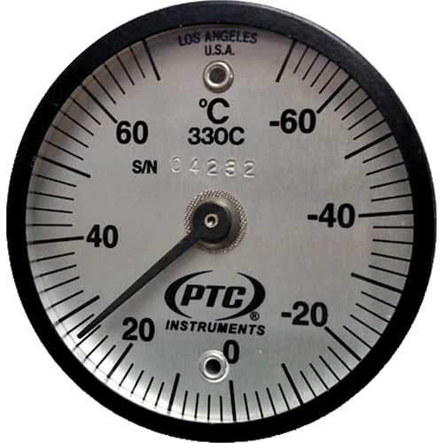 Magnetic Surface Thermometer, Contact, Analogue, -56.7-21.1°F (-70-70°C) Superchem Industries