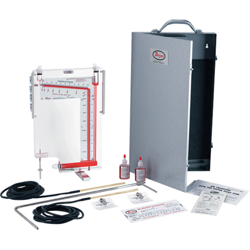 Inclined/Vertical Manometer, Liquid Filled Column, 0 - 5 in. w.c. Superchem Industries