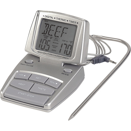 Meat Thermometer, Contact, Digital, 14-392°F (10-200°C) Superchem Industries