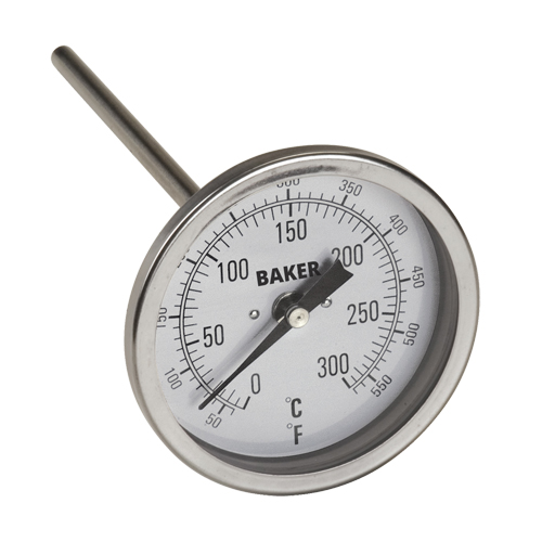 Bi-Metal Thermometers, Contact, Analogue, 50-550°F (0-260°C) Superchem Industries