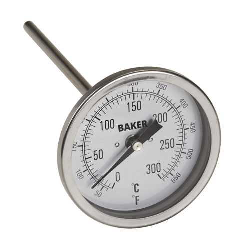 Thermom&egrave;tres bilames, Contact, Analogique, 50-550°F (0-260°C) Superchem Industries