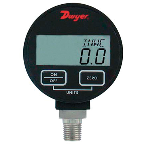 Pressure Gauge, 2-31/50" , 100 psi, Bottom Mount, Digital Superchem Industries