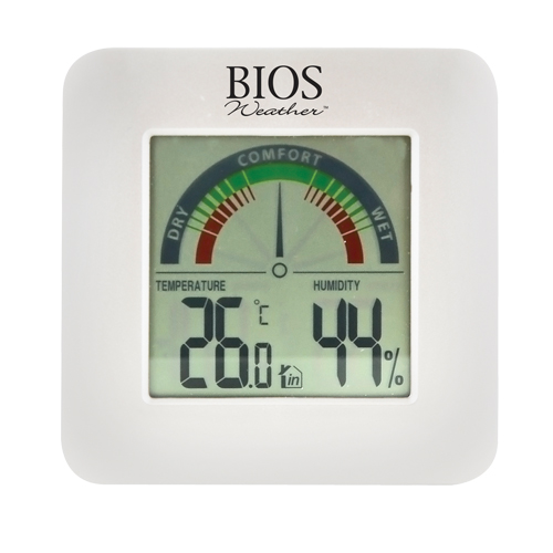 Indoor Hygrometers with BIOS Comfort Scale, Contact, Digital, -58-158°F (-50-70°C) Superchem Industries