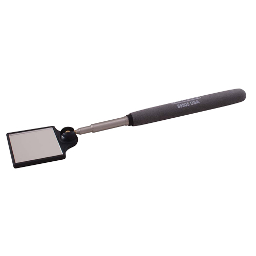 Inspection Mirror, Square, 1-3/4" L x 1-3/4" W, Telescopic Superchem Industries