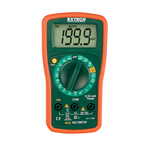 Digital Mini Multimeter, AC/DC Voltage, DC Current Superchem Industries