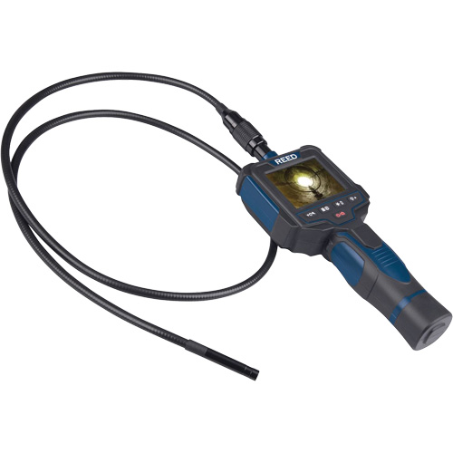 Recordable Borescope Inspection Camera, 2.5" Display, 640 x 480 pixels, 8 mm (0.31") Camera Head Superchem Industries
