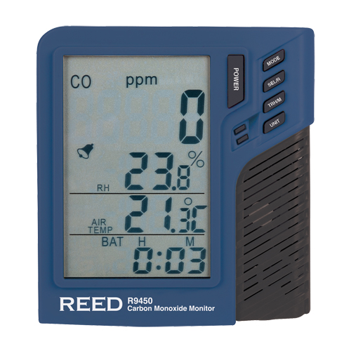Compteur de monoxyde de carbone avec temp&eacute;rature et humidit&eacute; Superchem Industries
