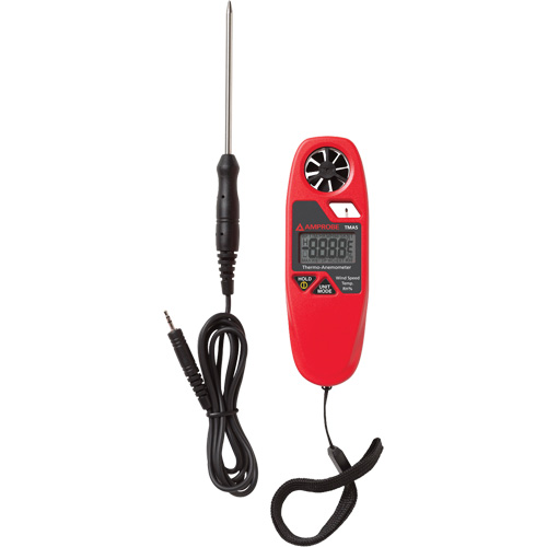 TMA5 Anemometer Thermometer, Not Data Logging, 0.4 - 25 m/sec Air Velocity Range Superchem Industries